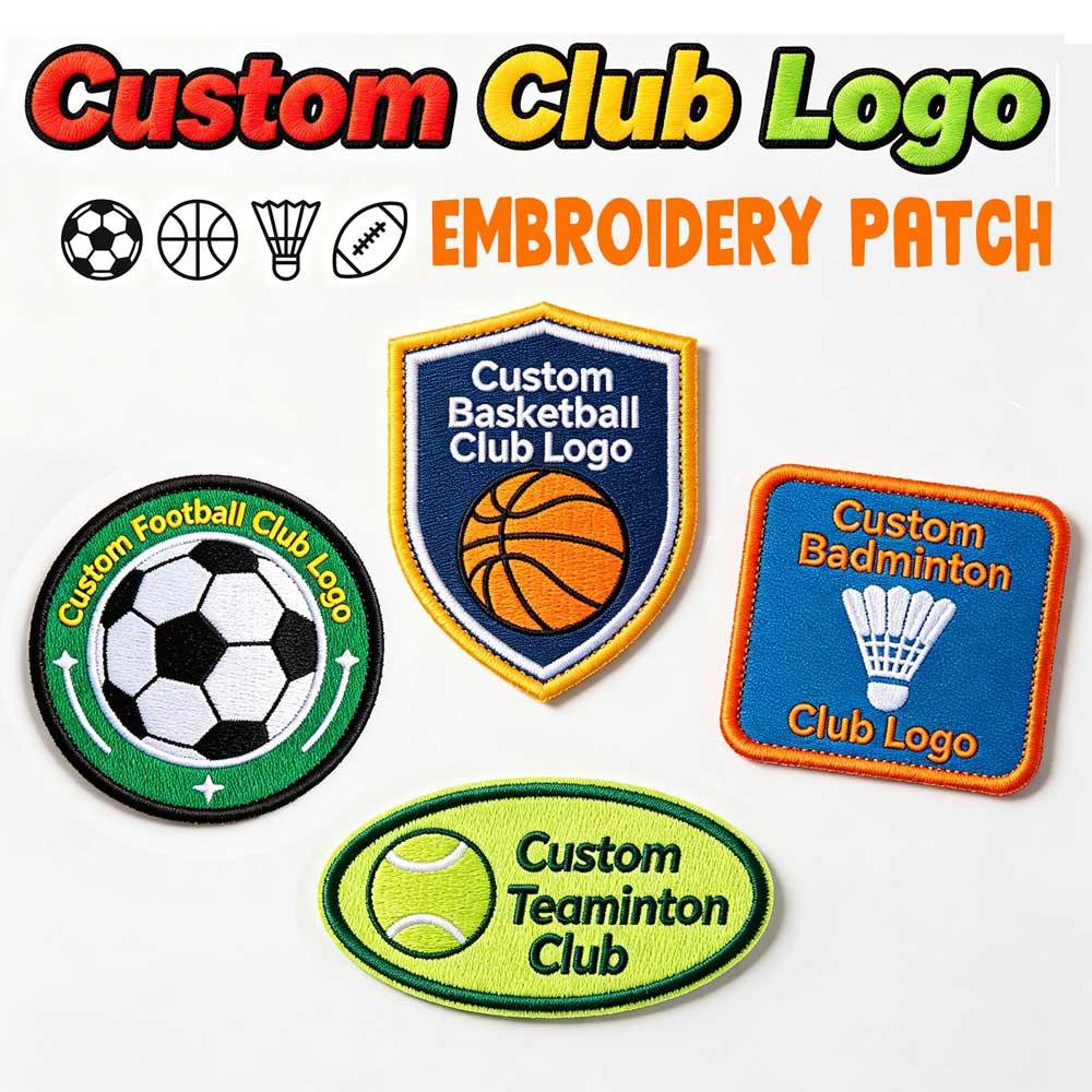 Badminton Club Logo - Custom Club Embroidery Patch Football Fan
