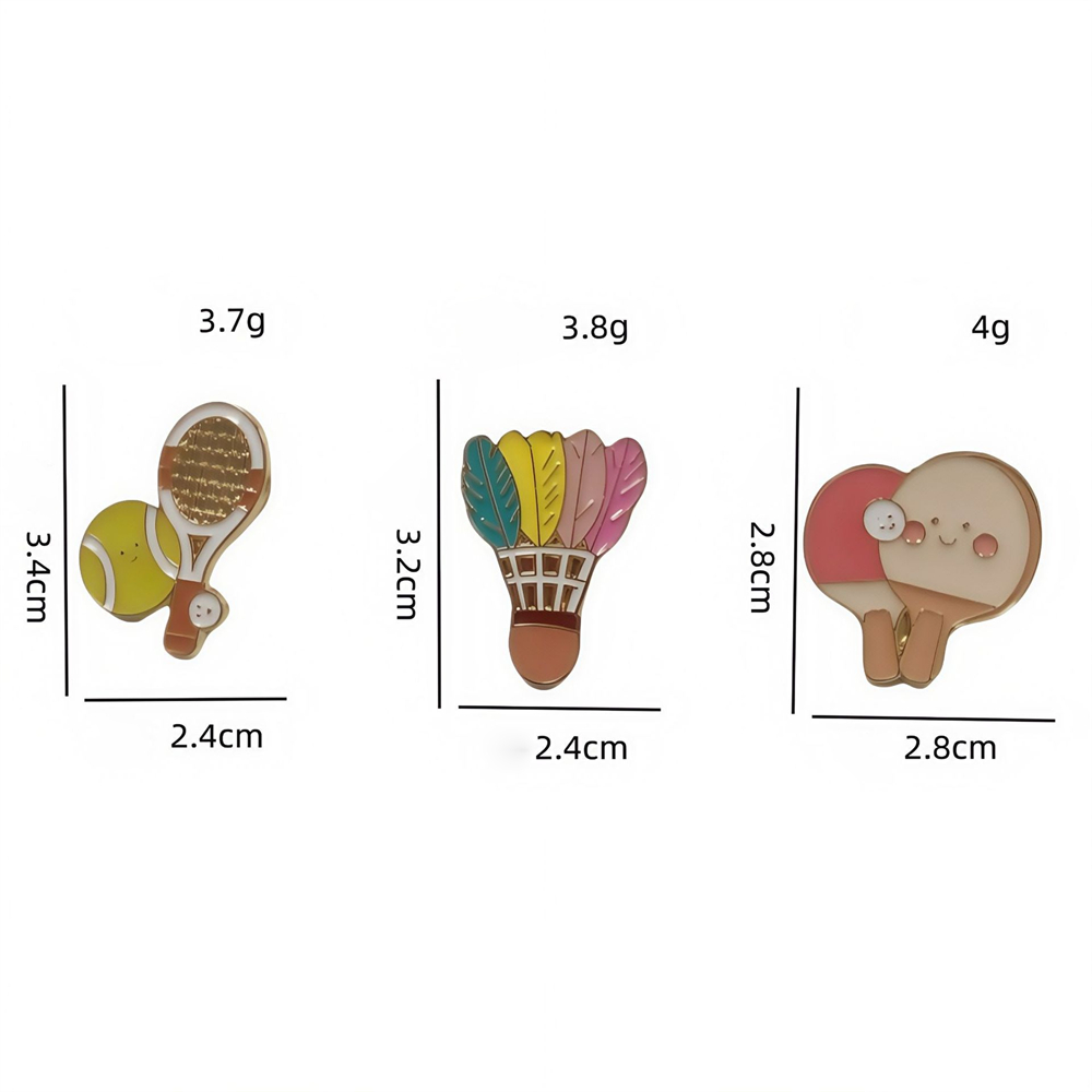Zinc Alloy Brooches Stylish Ba - Badminton Scoreboard 评论和价格